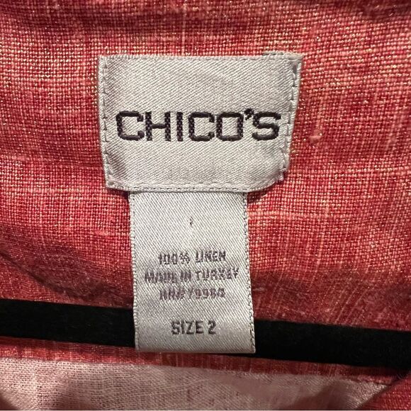 Chico's Women's Coral Jacket size large - Picture 2 of 4